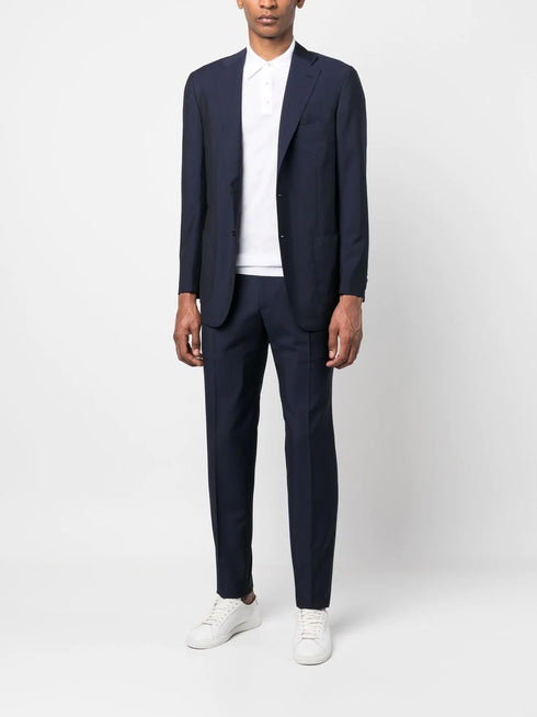 single-breasted tailored suit